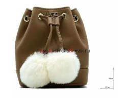 UGG MINI HERITAGE CROSSBODY CHESTNUT