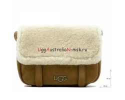 UGG BIA MINI SCHOOL BAG LEATHER  CHESTNUT