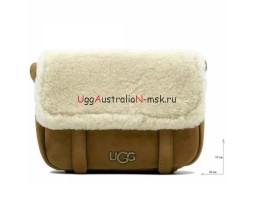 UGG BIA MINI SCHOOL BAG LEATHER  CHESTNUT