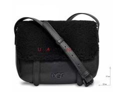 UGG BIA MINI SCHOOL BAG LEATHER BLACK