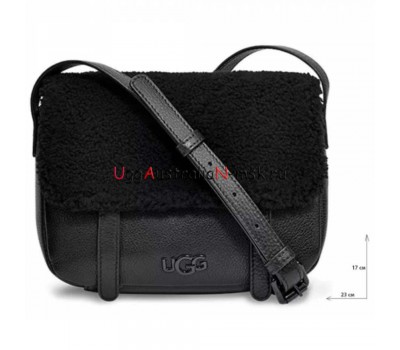 UGG BIA MINI SCHOOL BAG LEATHER BLACK