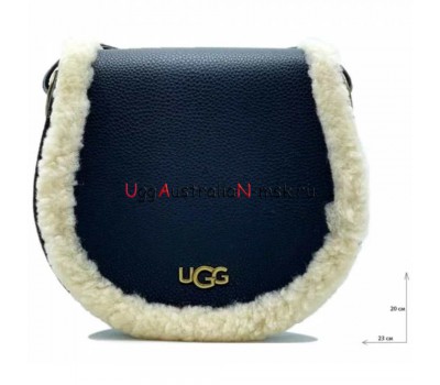 UGG HERITAGE CROSSBODY BLACK