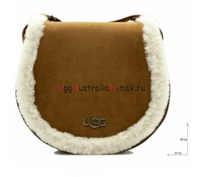 UGG HERITAGE CROSSBODY CHESTNUT