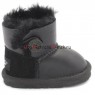 UGG KIDS BAILEY BUTTON MINI METALLIC BLACK