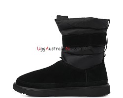 UGG MENS CLASSIC SHORT PULL-ON BLACK