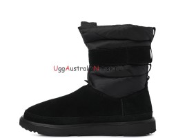 UGG MENS CLASSIC SHORT PULL-ON BLACK