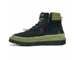 UGG MENS HIGHLAND SPORT HIKER MID BLACK-KHAKI