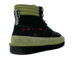 UGG MENS HIGHLAND SPORT HIKER MID BLACK-KHAKI