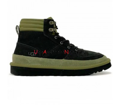 UGG MENS HIGHLAND SPORT HIKER MID BLACK-KHAKI