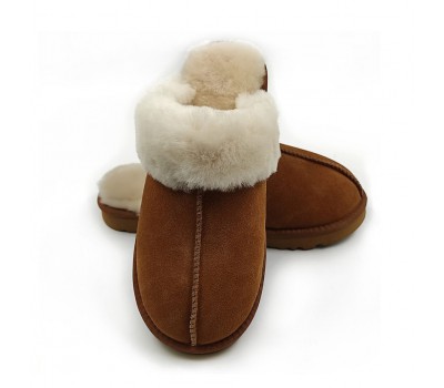 UGG SLIPPER COQUETTE CHESTNUT